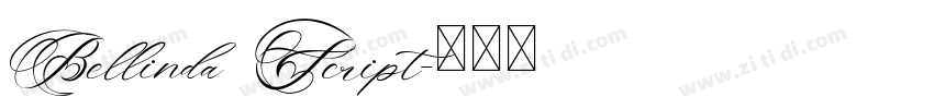 Bellinda Script字体转换